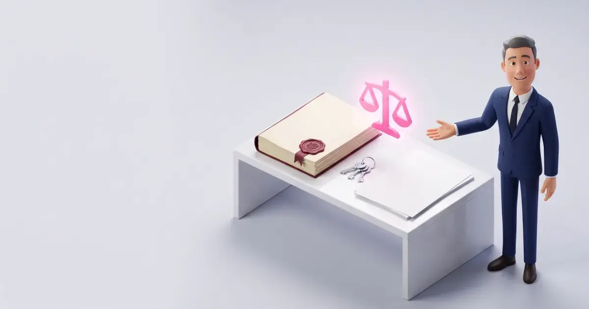 A lease and a licence agreement side by side on a desk with a set of keys between them