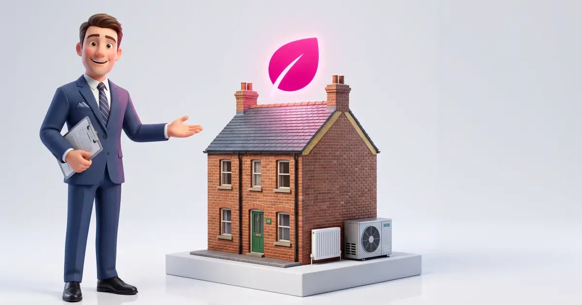 A landlord reviewing an energy assessment for a rental property alongside insulation and heating upgrades