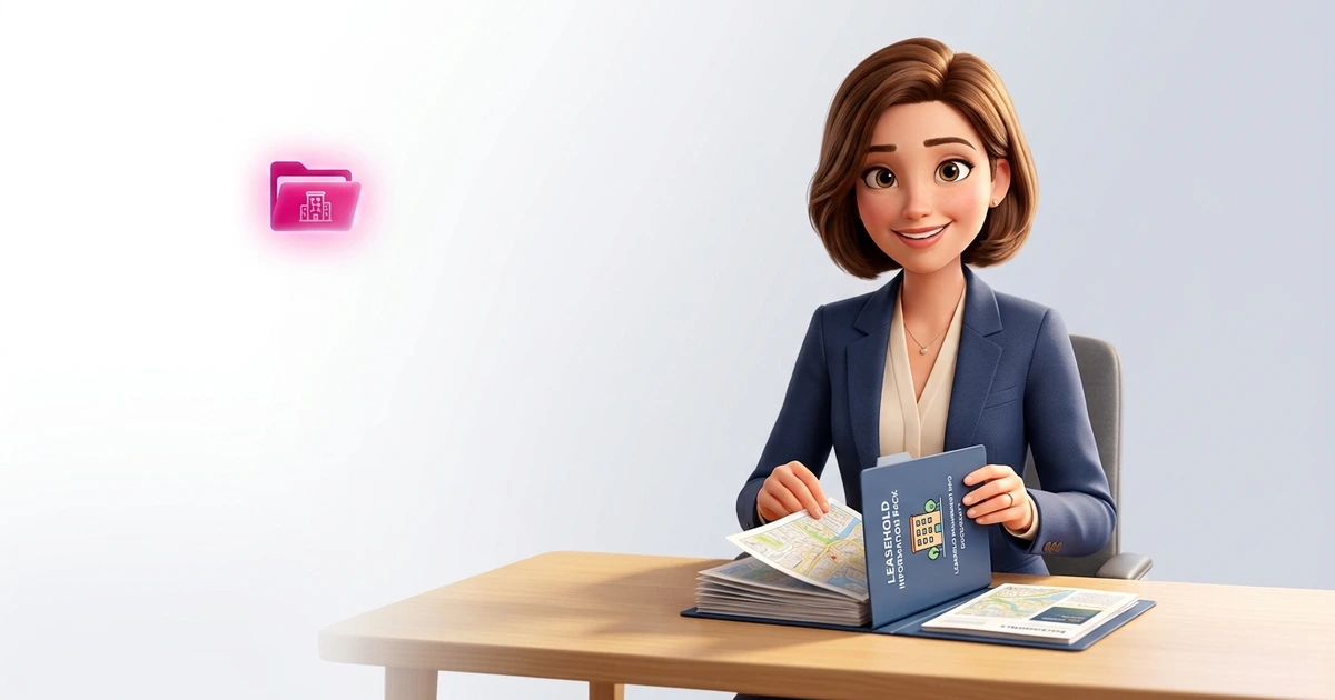 A managing agent preparing an LPE1 leasehold information pack with building management documents